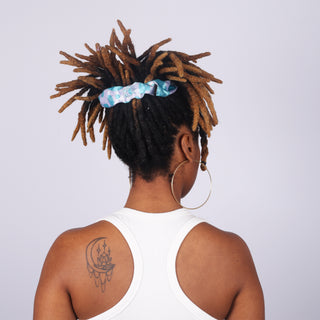 Scrunchie | Teal Cow