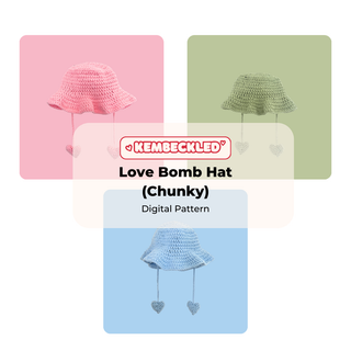 Crochet Pattern | Love Bomb Hat (Chunky) [DIGITAL PATTERN ONLY]