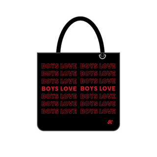 Tote Bag | Boys Love - BLK/RD [Preorder:  Ships November 2026]