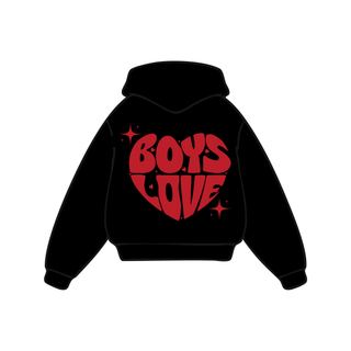 Hoodie | Boys Love - BLK/RD [Presale:  Ships November 2026]