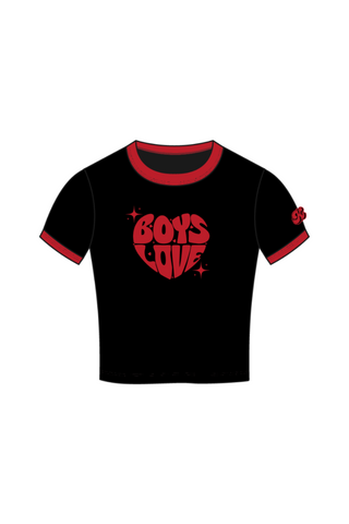 Tee | Boys Love - BLK/RD [Preorder:  Ships November 2026]
