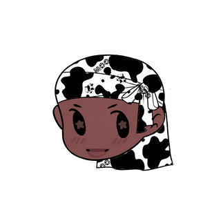 Durag Sticker | Black Cow