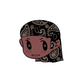 Durag Sticker | Black Paisley