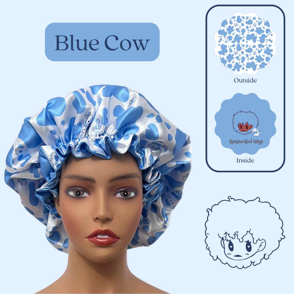 Classic Bonnet | Blue Cow – Kembeckled Wigs