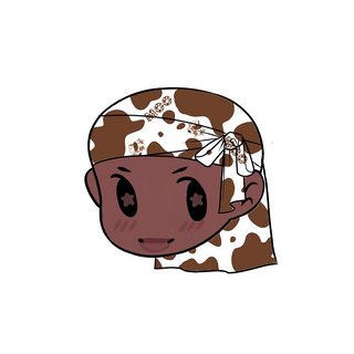 Durag Sticker | Brown Cow