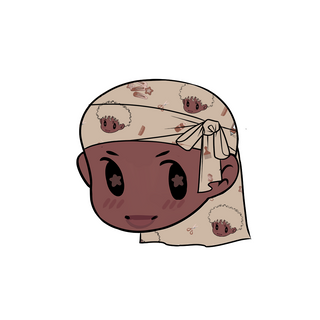 Durag Sticker | Brown Kembeckled