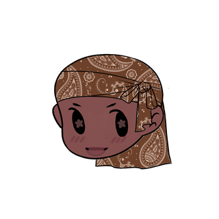 Durag Sticker | Brown Paisley