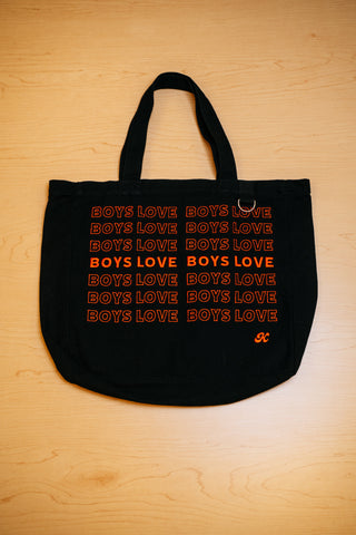Tote Bag | Boys Love - BLK/RD [Preorder:  Ships November 2026]