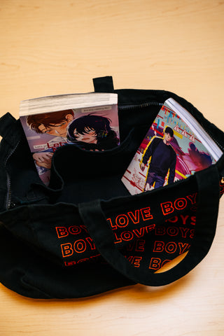 Tote Bag | Boys Love - BLK/RD [Preorder:  Ships November 2026]