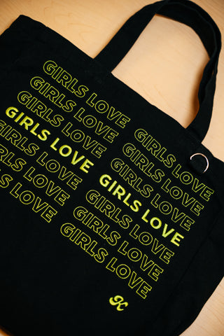 Tote Bag | Girls Love - BLK/GR [Preorder:  Ships November 2026]