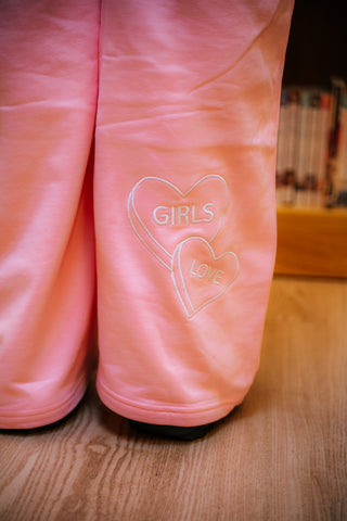 Pants | Girls Love - PK/WH [Preorder:  Ships November 2026]