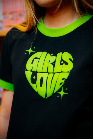 Tee | Girls Love - BLK/GR [Preorder:  Ships November 2026]