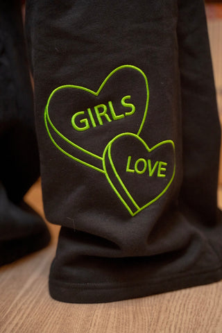 Pants | Girls Love - BLK/GR [Preorder:  Ships November 2026]