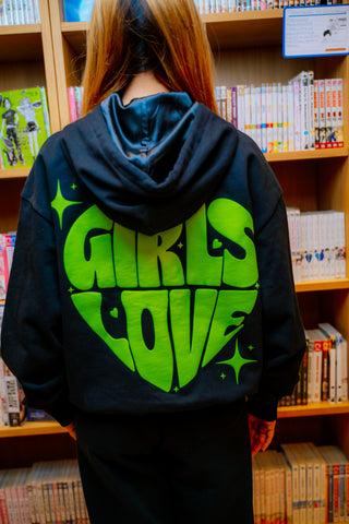 Hoodie | Girls Love - BLK/GR [Preorder:  Ships November 2026]