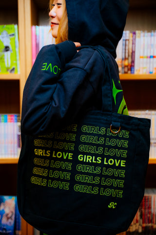 Tote Bag | Girls Love - BLK/GR [Preorder:  Ships November 2026]