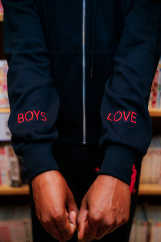 Hoodie | Boys Love - BLK/RD [Preorder:  Ships November 2026]