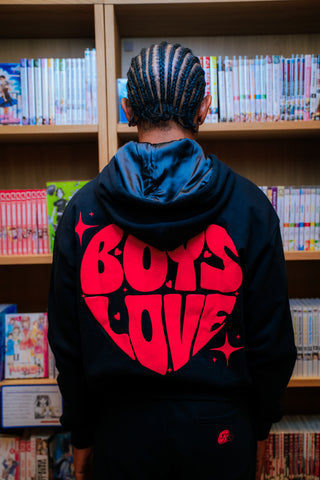 Hoodie | Boys Love - BLK/RD [Preorder:  Ships November 2026]