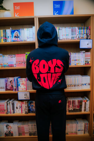 Hoodie | Boys Love - BLK/RD [Preorder:  Ships November 2026]