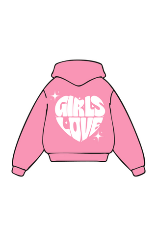 Hoodie | Girls Love - PK/WH [Preorder:  Ships November 2026]