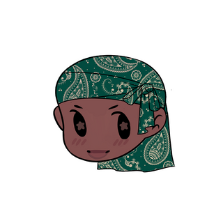 Durag Sticker | Green Paisley