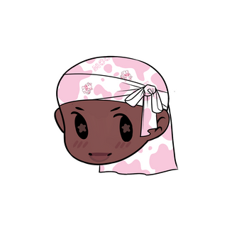 Durag Sticker | Pink Cow