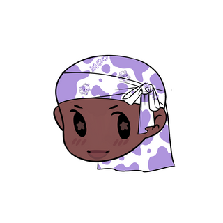 Durag Sticker | Purple Cow