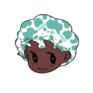 Bonnet Sticker | Teal Cow