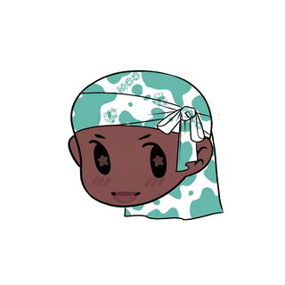 Durag Sticker | Teal Cow