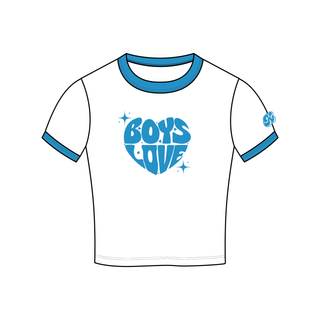 Tee | Boys Love - WH/BL [Presale:  Ships November 2026]