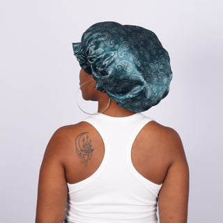 Classic Bonnet | Green Paisley