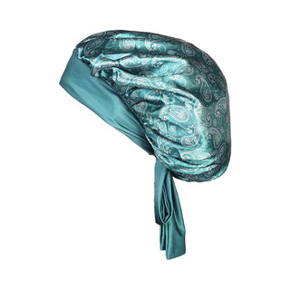 Tie Bonnet | Green Paisley